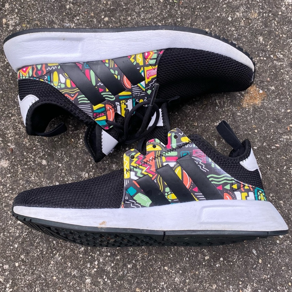 Adidas Originals Black Running Shoes Multi Colors Sneakers Size 4 ART EE7096